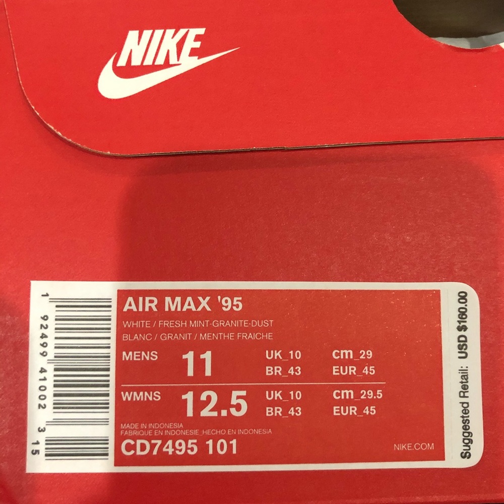 Nike air max’s ‘95